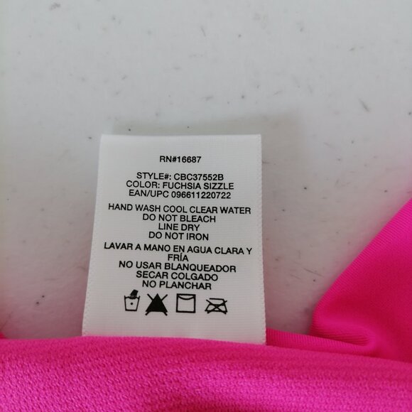 NWT Collection By Catalina Womens Pink Fuchsia Sizzle Swim Suit Bikini Sz XL/XG - Picture 6 of 6